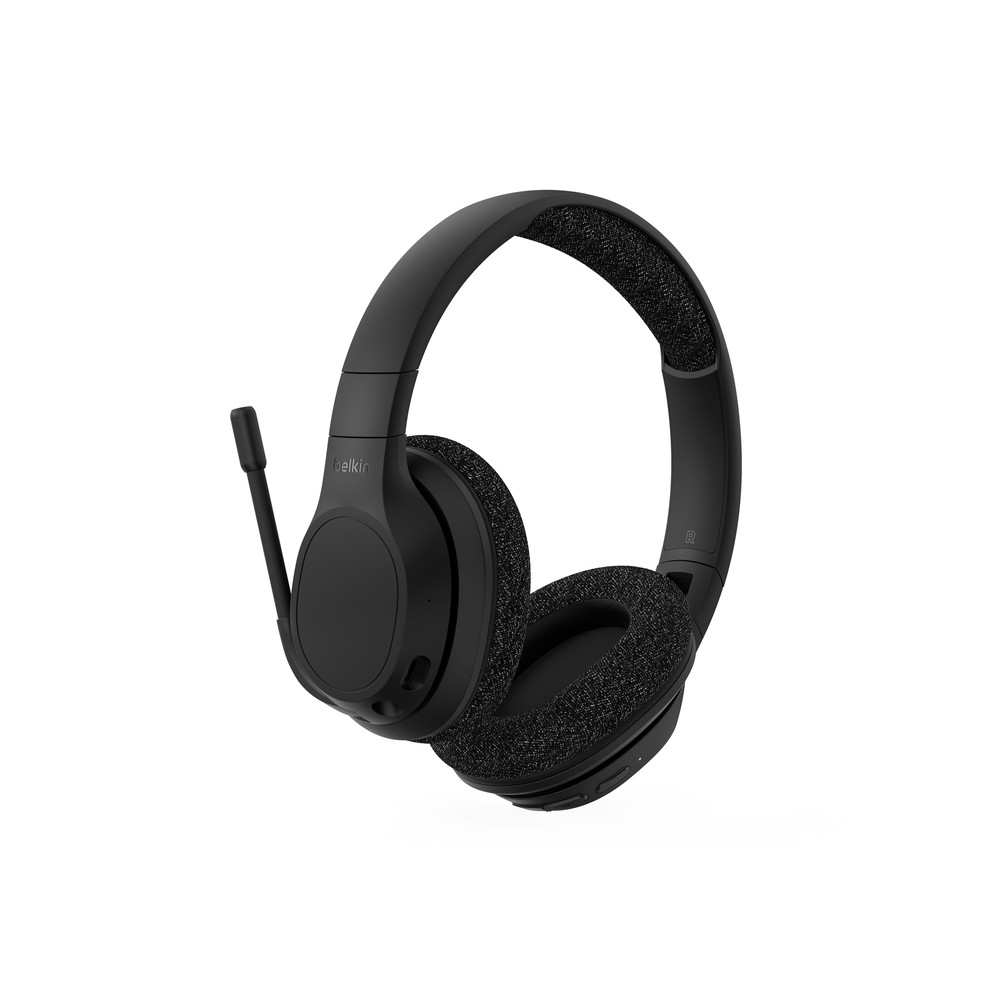 Belkin SoundForm Adapt Headset Wireless & Wired USB Type-C Bluetooth 5.2 ANC Boom Microphone Black Belkin SoundForm Adapt Headset Wireless & Wired USB Type-C Bluetooth 5.2 ANC Boom Microphone Black