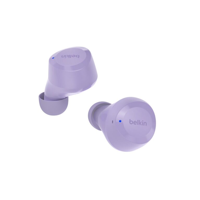 Belkin SoundForm Bolt Wireless In-ear Headset with Built-in Mic IPX4 Bluetooth 5.2 Lavender