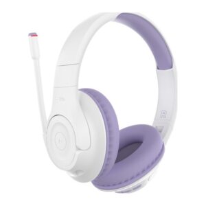 Belkin SOUNDFORM Inspire Headset Wired & Wireless USB-C Bluetooth Head-band for Kids Lavender, White
