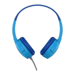 Belkin SoundForm Mini Headset Wired On-Ear Headphones for Kids with 85dB Volume Cap Blue