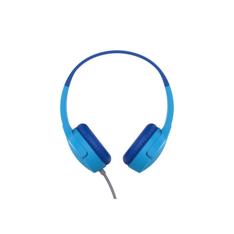 Belkin SoundForm Mini Headset Wired On-Ear Headphones for Kids with 85dB Volume Cap Blue