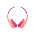 Belkin SoundForm Mini Wireless Headset for Children - Pink, USB-C, Built-in Mic, 85dB Volume Cap