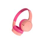 Belkin SoundForm Mini Wireless Headset for Children - Pink, USB-C, Built-in Mic, 85dB Volume Cap