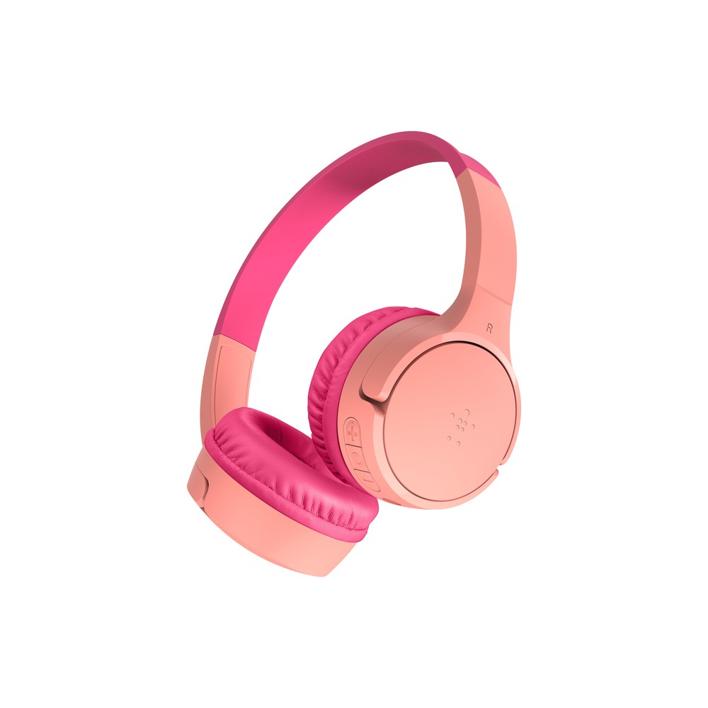 Belkin SoundForm Mini Wireless Headset for Children - Pink, USB-C, Built-in Mic, 85dB Volume Cap Belkin SoundForm Mini Wireless Headset for Children - Pink, USB-C, Built-in Mic, 85dB Volume Cap