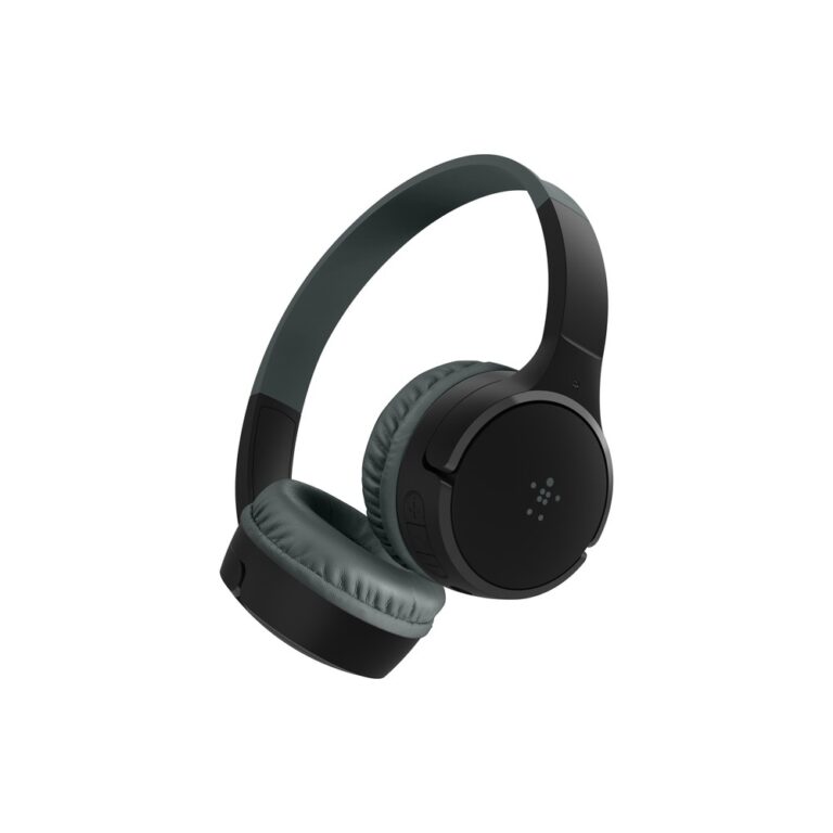 Belkin SoundForm Mini Wireless Headset for Kids with Built-in Microphone, USB-C, 85dB Max Volume, Blue