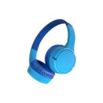 Belkin SoundForm Mini Wireless Headset with Built-in Microphone, USB-C, 3.5mm Jack, Blue