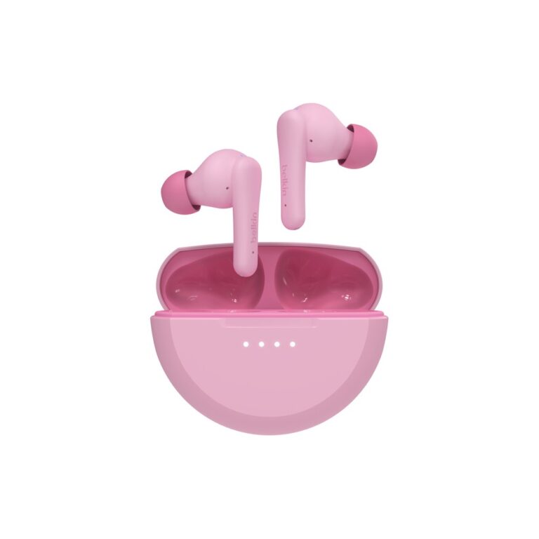 Belkin SoundForm Nano 2 Wireless Bluetooth Earbuds for Kids - Pink