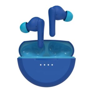 Belkin SoundForm Nano 2 Wireless In-ear Earbuds for Kids with Built-in Microphone, Bluetooth 5.3, Blue
