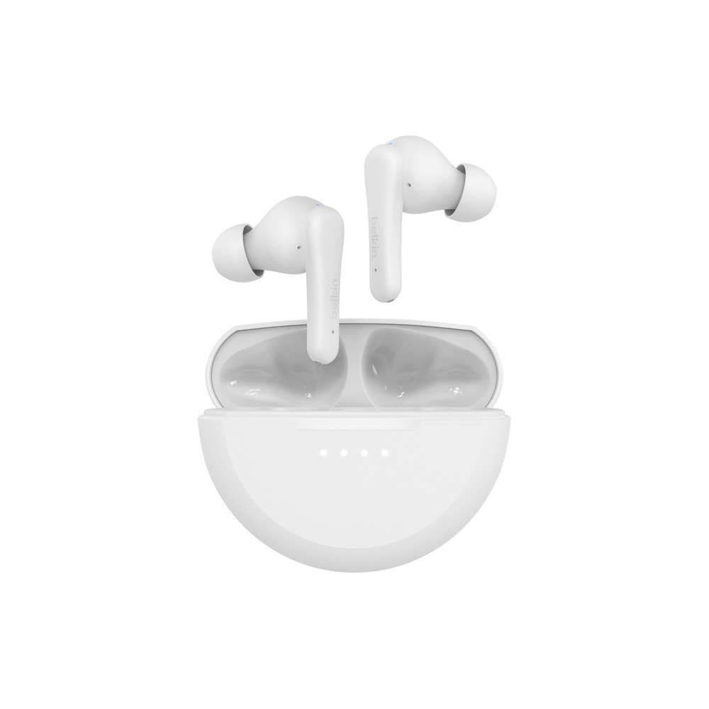 Belkin SoundForm Rhythm Wireless Earbuds Bluetooth 5.3 IPX5 Built-in Mic White Belkin SoundForm Rhythm Wireless Earbuds Bluetooth 5.3 IPX5 Built-in Mic White
