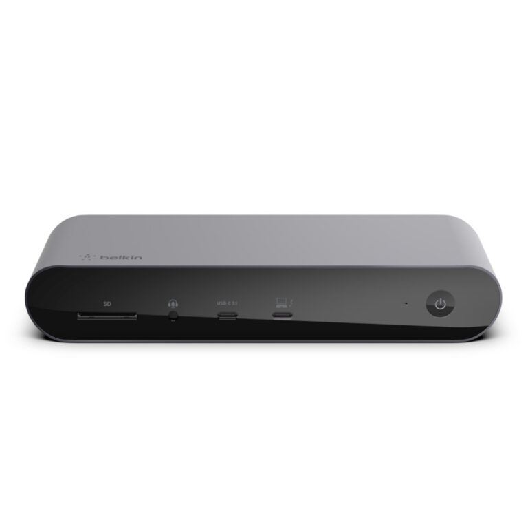 Belkin Thunderbolt 4 Dock Pro Wired Docking Station 90W PD 40Gbps Data SD Card Reader Black