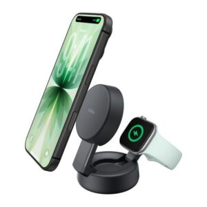 Belkin UltraCharge Pro Qi2 25W Wireless Charging Pad for iPhone & Apple Watch, Charcoal