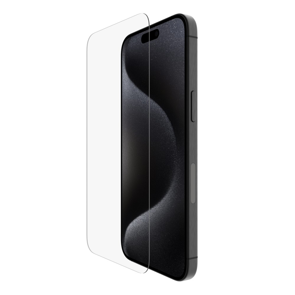 Belkin UltraGlass 2 Clear Screen Protector for Apple iPhone 15 Pro Max, Tempered Glass, 6.7" Transparent Belkin UltraGlass 2 Clear Screen Protector for Apple iPhone 15 Pro Max, Tempered Glass, 6.7" Transparent
