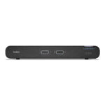 Belkin Universal 2nd Gen Secure KVM Switch, 2-Port, 4K Ultra HD 60Hz, DisplayPort/HDMI, Rack Mount, Black