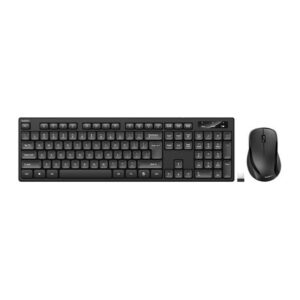 Belkin Universal RF Wireless & USB Keyboard & Mouse Combo, UK English, Black