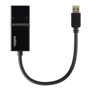 Belkin USB 3.0 Gigabit Ethernet Adapter Wired Black USB Powered