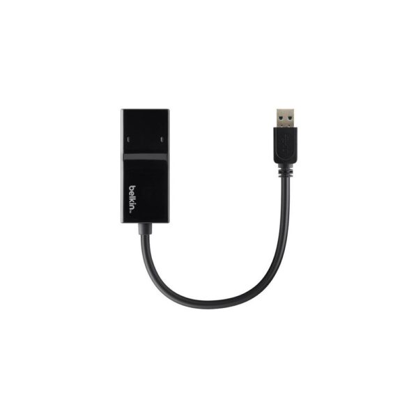 Belkin USB 3.0 Gigabit Ethernet Adapter Wired Black USB Powered