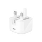 Belkin WCA008MY1MWH-B5 Wall Charger 30W USB-C PD 3.1 with USB-C to Lightning Cable White