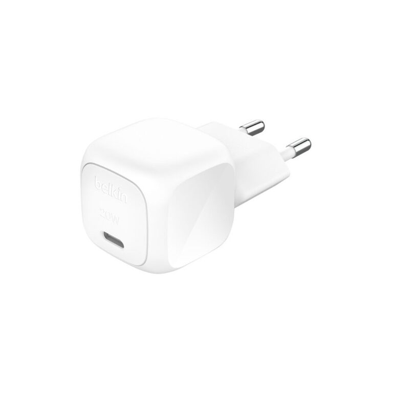 Belkin WCA009kqWH 20W USB-C Fast Charger for Laptop, Smartphone & Tablet - White