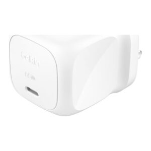 Belkin WCA011MYWH 65W USB-C PD 3.1 Fast Charger for Laptop, Tablet, Smartphone - White