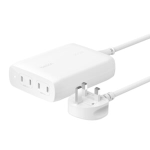 Belkin WCH015MYWH 200W GaN 4-Port USB-C Universal Fast Charger with Power Delivery 3.1 - White