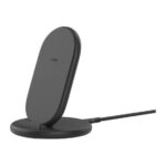 Belkin Wireless Charging Stand 9W Qi Smartphone Charger with Power Supply Black
