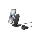 Belkin Wireless Charging Stand 9W Qi Smartphone Charger with Power Supply Black