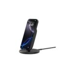 Belkin Wireless Charging Stand 9W Qi Smartphone Charger with Power Supply Black