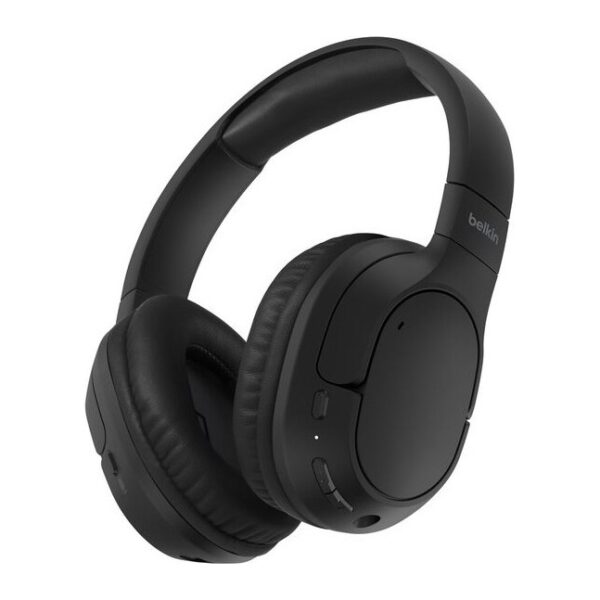 Belkin Wireless On-Ear Headphones with Boom Microphone, Bluetooth 5.4, USB-C, Black