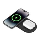 Belkin WIZ021myBK Freestanding Wireless Charging Pad 15W Qi2 for iPhone, AirPods & USB-C Device, Black