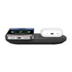 Belkin WIZ021myBK Freestanding Wireless Charging Pad 15W Qi2 for iPhone, AirPods & USB-C Device, Black