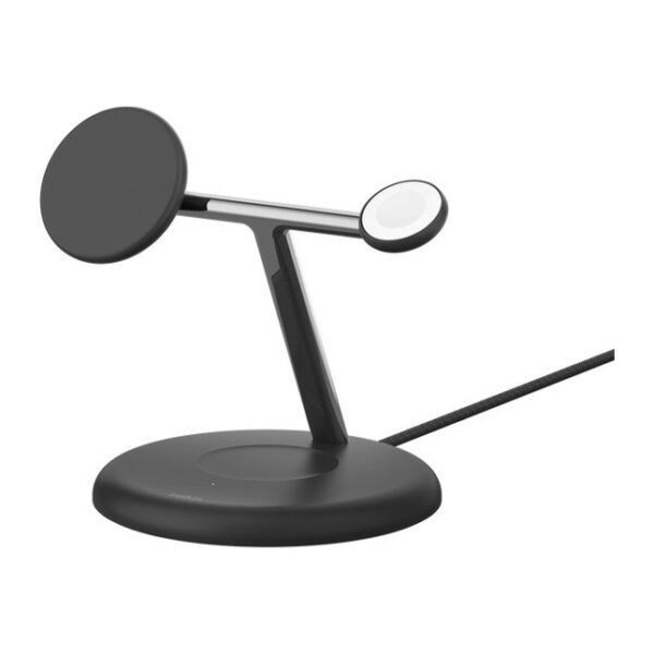 Belkin WIZ023 3-in-1 Wireless Charging Stand for iPhone, Apple Watch and AirPods, Black