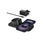 Belkin WIZ026MYBK Qi2 Wireless Charger 30W with MagSafe for iPhone, Watch & AirPods Black