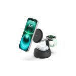 Belkin WIZ040MYCH Qi2 Wireless Charger 45W with USB-C, MagSafe, Fast Charging - Black, Chrome