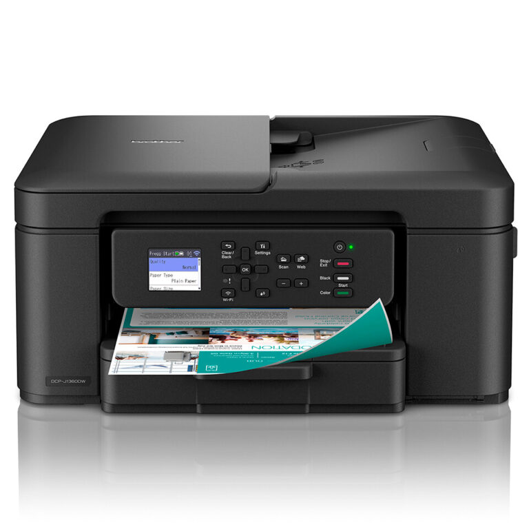 Brother DCP-J1360DW 3-in-1 Wireless Inkjet Printer for Home & Office, Colour, Auto Duplex, Wi-Fi