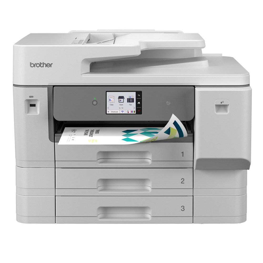 Brother MFC-J6977DW A3 Business Inkjet Multifunction Printer, Duplex, Wi-Fi, White/Grey Brother MFC-J6977DW A3 Business Inkjet Multifunction Printer, Duplex, Wi-Fi, White/Grey