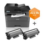 Brother MFC-L2827DWXL Mono Laser Printer with Auto Duplex, Wi-Fi, Ethernet, USB, Print/Scan/Copy/Fax, A4, Black