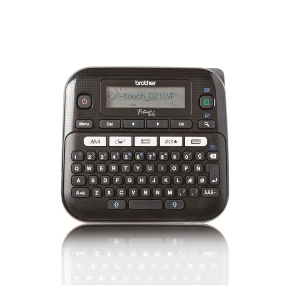 Brother PT-D210VP Thermal Transfer Label Printer QWERTY 180 x 180 DPI 20 mm/sec Black