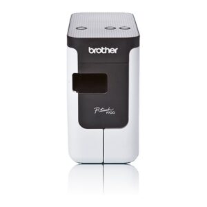 Brother PT-P700 Label Printer, Wired, 180 DPI, 30 mm/sec, TZe Tape, PC Connected, Black/White