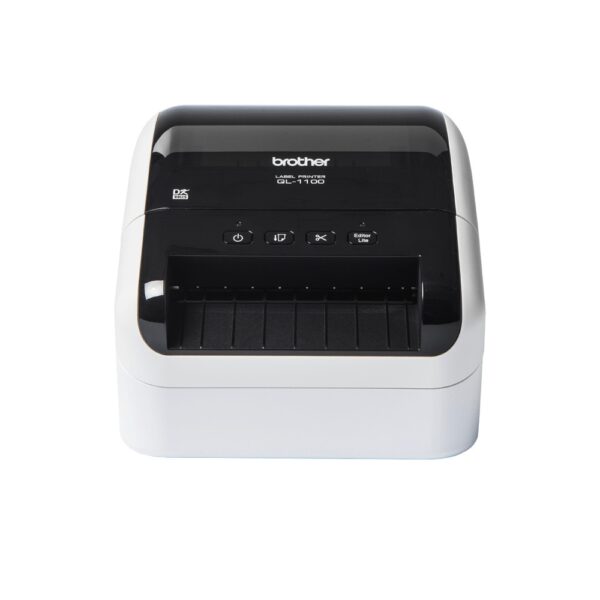 Brother QL-1100c Label Printer, Direct Thermal, Wired USB, 300x300 DPI, 110 mm/sec, Black/White