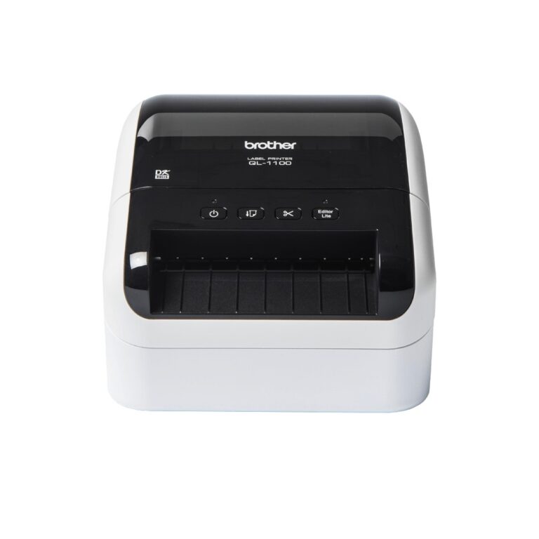 Brother QL-1100c Label Printer, Direct Thermal, Wired USB, 300x300 DPI, 110 mm/sec, Black/White