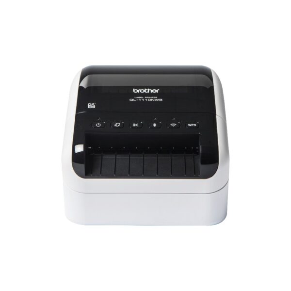 Brother QL-1110NWB Label Printer Direct Thermal 300x300 DPI 110mm/s Wired & Wireless DK Wi-Fi Bluetooth Black/White