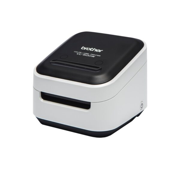 Brother VC-500W ZINK Colour Label Printer Wi-Fi USB Black White