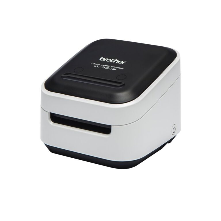 Brother VC-500W ZINK Colour Label Printer Wi-Fi USB Black White