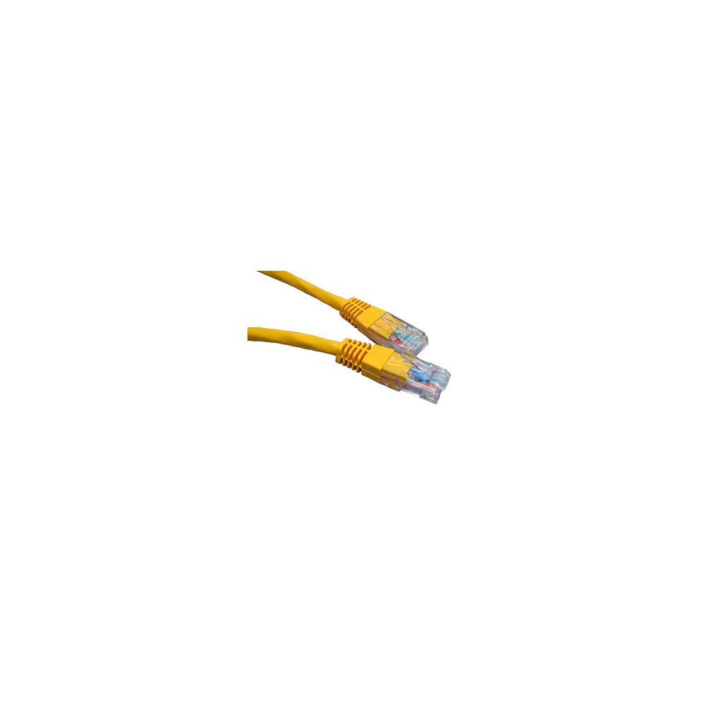 Cables Direct 0.25m Cat6 U/UTP RJ-45 to RJ-45 Networking Cable Yellow Cables Direct 0.25m Cat6 U/UTP RJ-45 to RJ-45 Networking Cable Yellow