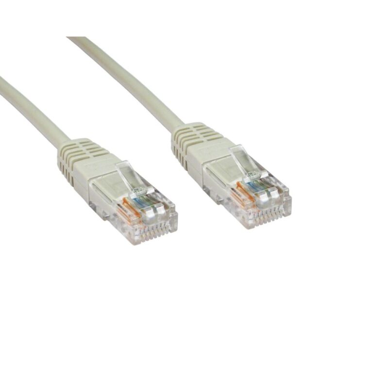 Cables Direct 0.25m Cat6 U/UTP (UTP) Male RJ-45 to Male RJ-45 Networking Cable Grey