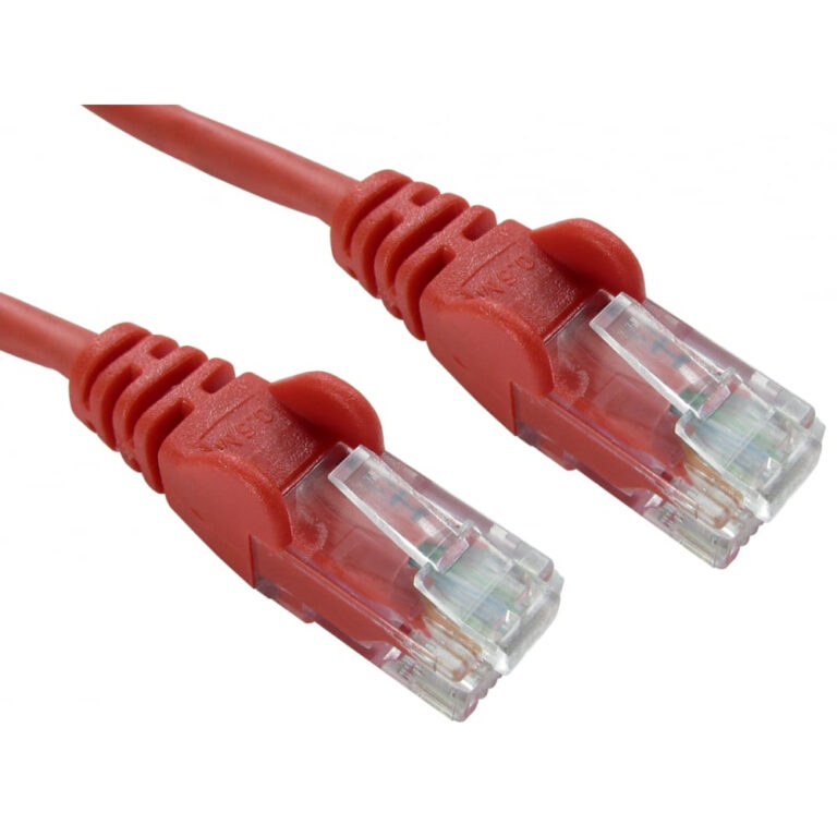 Cables Direct 0.5m RJ-45 Male to RJ-45 Male 10/100/1000Base-T(X) Networking Cable - Red