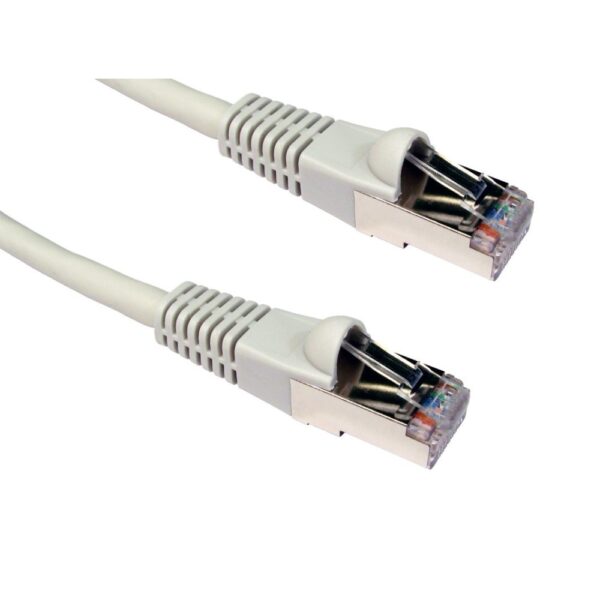 Cables Direct 1.5m Cat6a SF/UTP LSZH Ethernet Cable with RJ45 Male Connectors, Grey