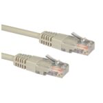 Cables Direct 1m Cat5e U/UTP RJ-45 Male to RJ-45 Male Networking Cable Grey