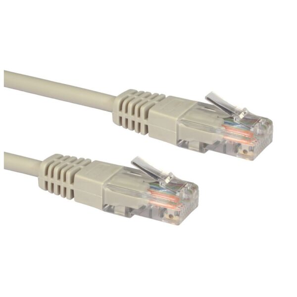 Cables Direct 1m Cat5e U/UTP RJ-45 Male to RJ-45 Male Networking Cable Grey