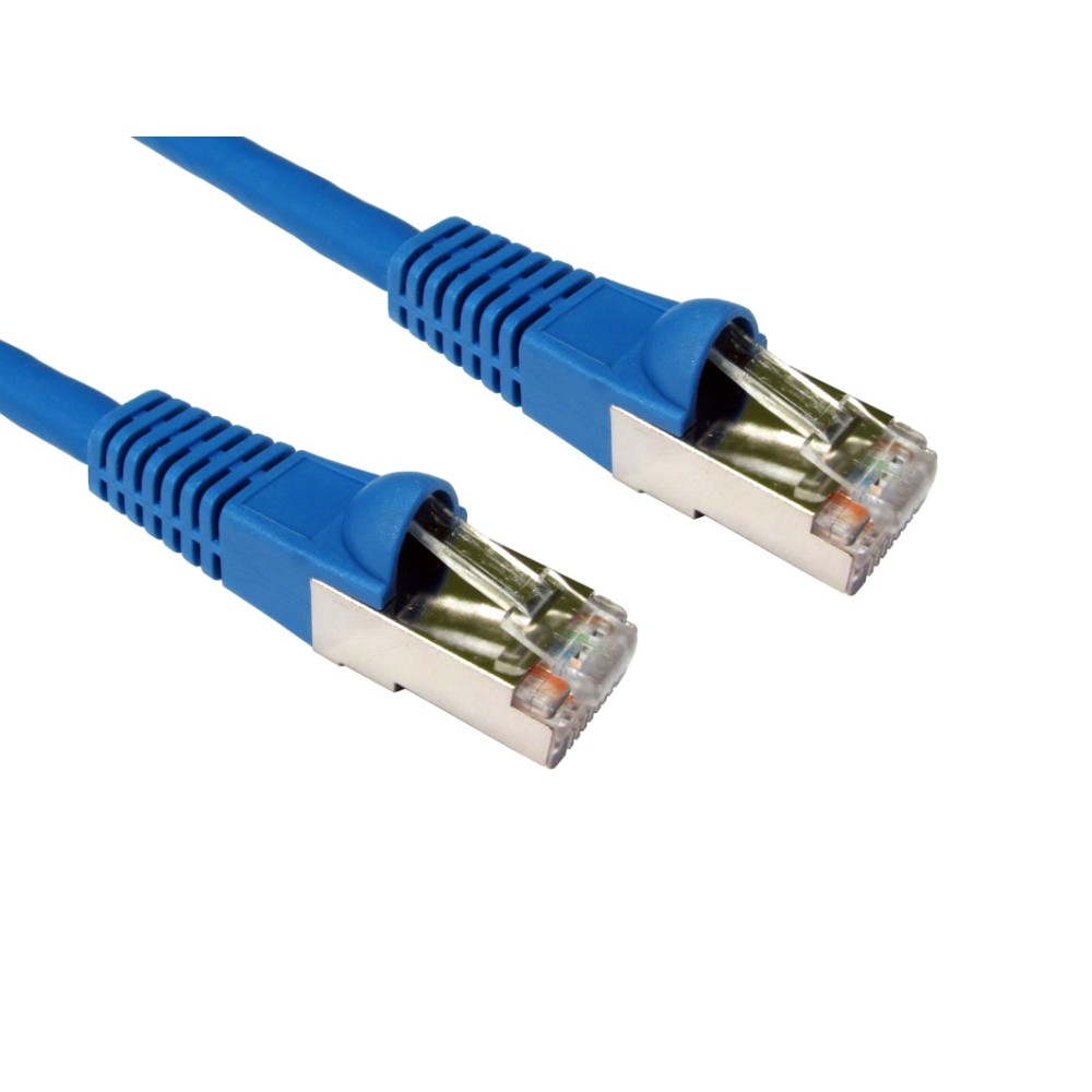 Cables Direct 1m Cat6a S/FTP (S-STP) RJ45 to RJ45 Ethernet Network Cable Blue Cables Direct 1m Cat6a S/FTP (S-STP) RJ45 to RJ45 Ethernet Network Cable Blue